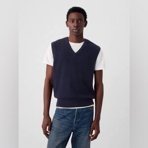 GAP Cotton V Neck Sweater Vest